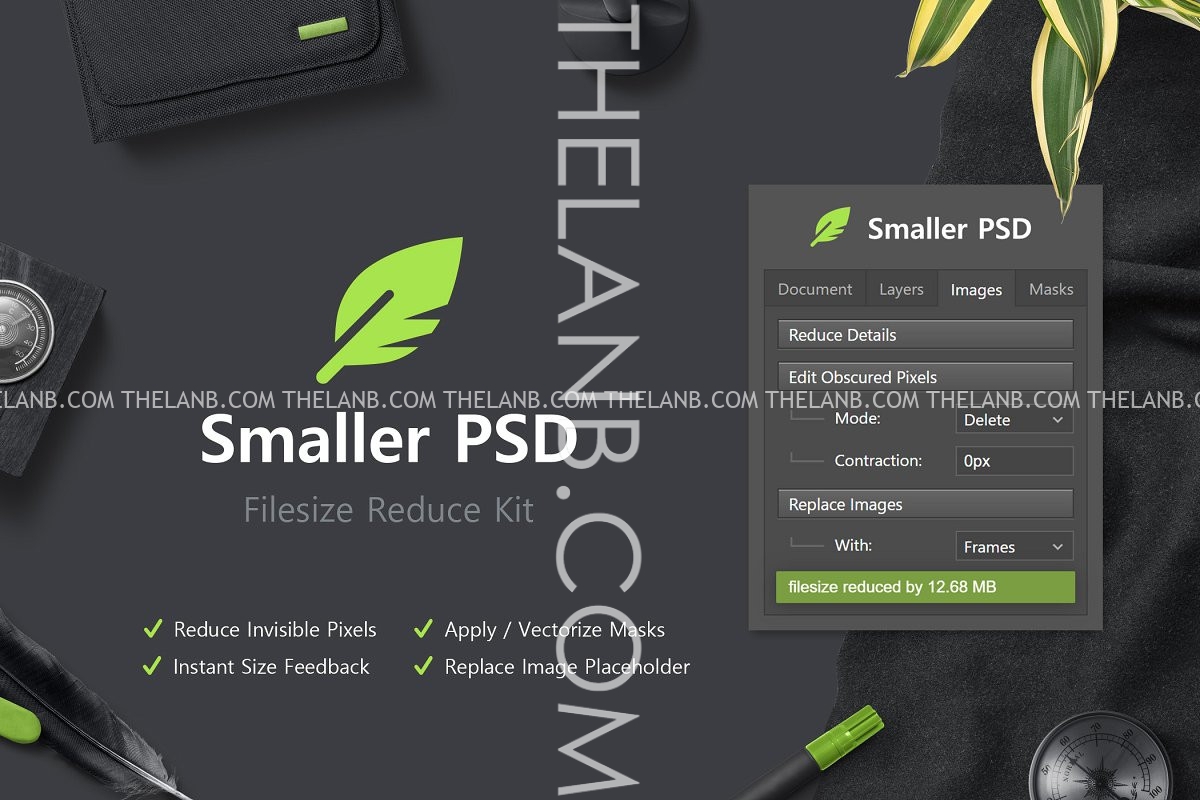 [Plugin Photoshop] Smaller PSD - Tool Giảm Kích Thước File PSD