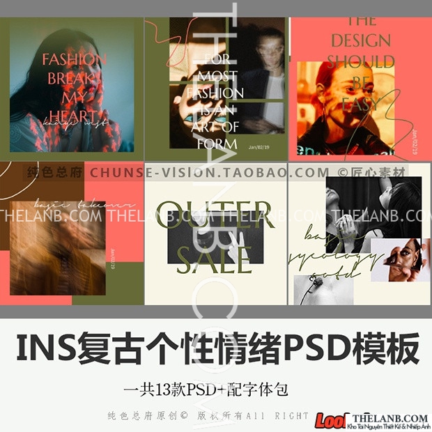 [Share PSD] Bộ PSD Thiết Kế Mẫu Quảng Cáo - Bìa Album Thời Trang Tinh Tế (Kèm Font)