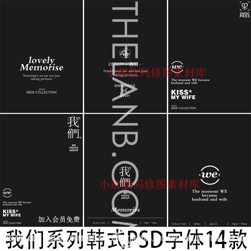 [VShare PSD] 14 Mẫu Typo Studio Ảnh Cưới Mới Nhất Tiếng Trung - Tiếng Anh
