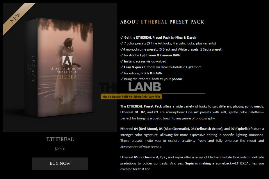 Ethereal Preset Pack – Bộ Màu Fine Art Cao Cấp Từ Nina & Darek (XMP) 10 thelanb com anh 110